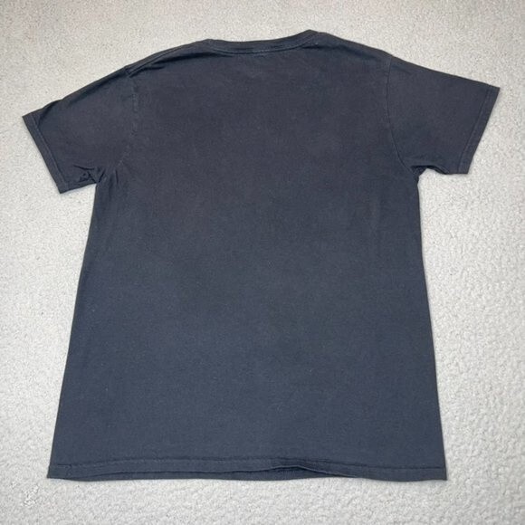 Albert Einstein Shirt Womens Medium Black Smoking Pipe‎ Galaxy Scientist Casual - Picture 7 of 14